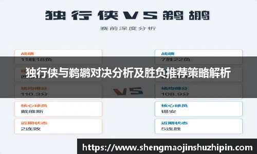 vsport独行侠与鹈鹕对决分析及胜负推荐策略解析